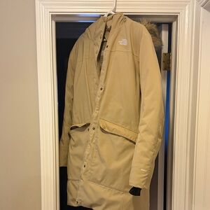 North Face Women’s Beige Arctic Parka